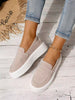 Fall/Winter Women Fashion Plus Size Comfortable Loafers With Platform, Slip-On Khaki Casual Sports Shoes,Sneakers For Women